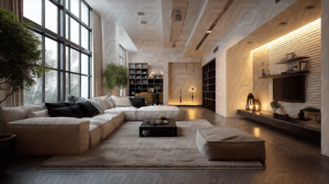 Cozy Living Space With Neutral Colors And Natural Light