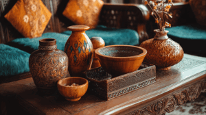 Wooden Decorative Bowls and Vases