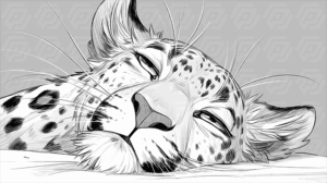 Close-Up of a Sleepy Leopard Resting Peacefully