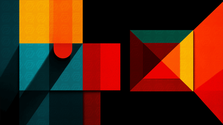 Bold Abstract Geometry With Shadows