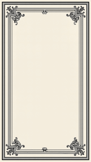 Intricate Art Deco Style Border With Beige Toned Background