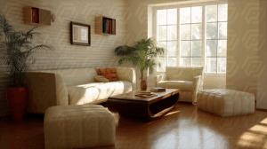 Bright Minimalist Living Room With Natural Light