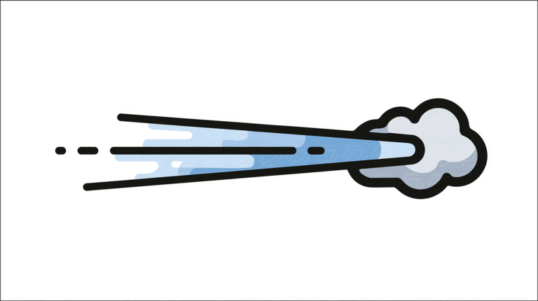 Wind Blast Icon With Blue Acceleration Streaks