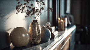 Minimalist Home Decor With Artistic Vases And Dried Flowers