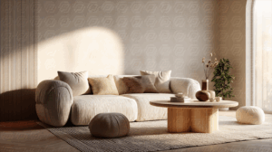 Warm Living Room With Earth Tones and Natural Light