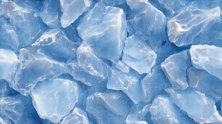Glossy Blue Quartz Crystal Texture