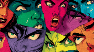 Pop Art Faces Collage With Intense Emotions