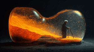 Elder Inside Hourglass in Cosmic Void