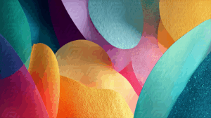 Bold Abstract Color Shapes With Textured Finish