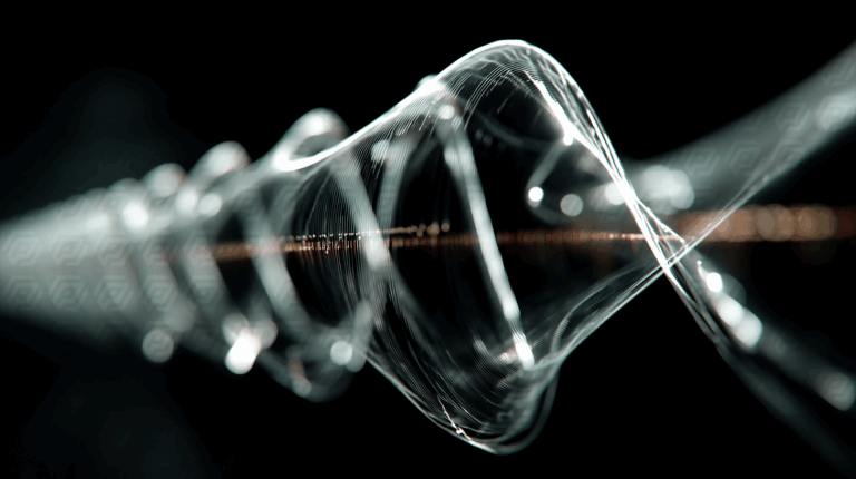 Abstract Helix Of Light In Motion