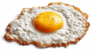Golden Yolk Fried Egg with Foamy Egg Whites