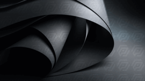 Elegant Black Paper Waves Abstract Texture