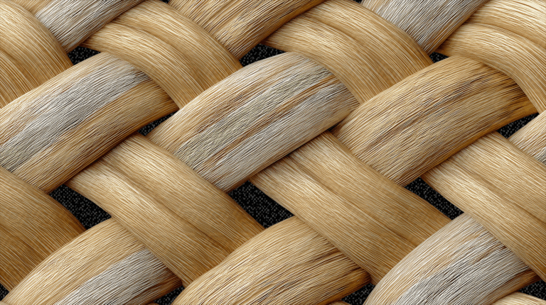Braided Textile Fibers With Clean Geometric Weave
