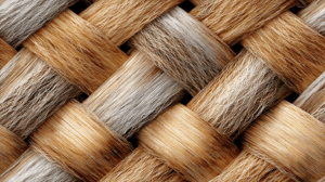 Textured Close-Up Of Interwoven Natural Fibers