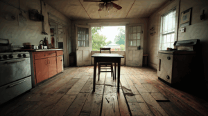 Vintage Kitchen With Natural Light and Rustic Charm