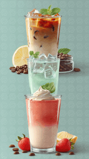 Variety Of Refreshing Summer Drinks