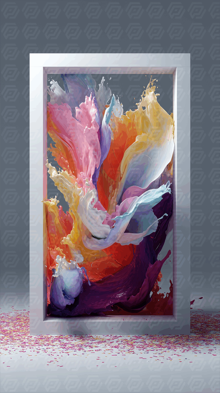 Splash Of Paint Captured In Motion